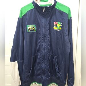 COOGI Vintage Blue and Green Performance Patch Jacket 2XL